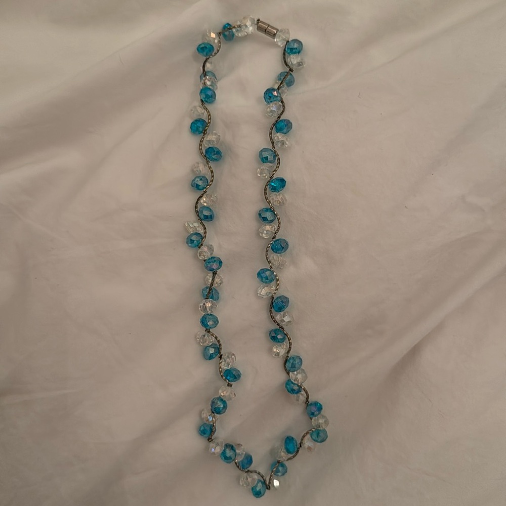 Vintage Necklace with crystal beads